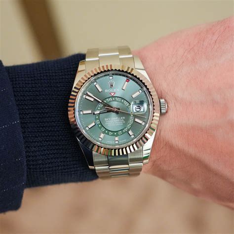 rolex sky dweller wrist|Rolex Sky-Dweller 2023 price.